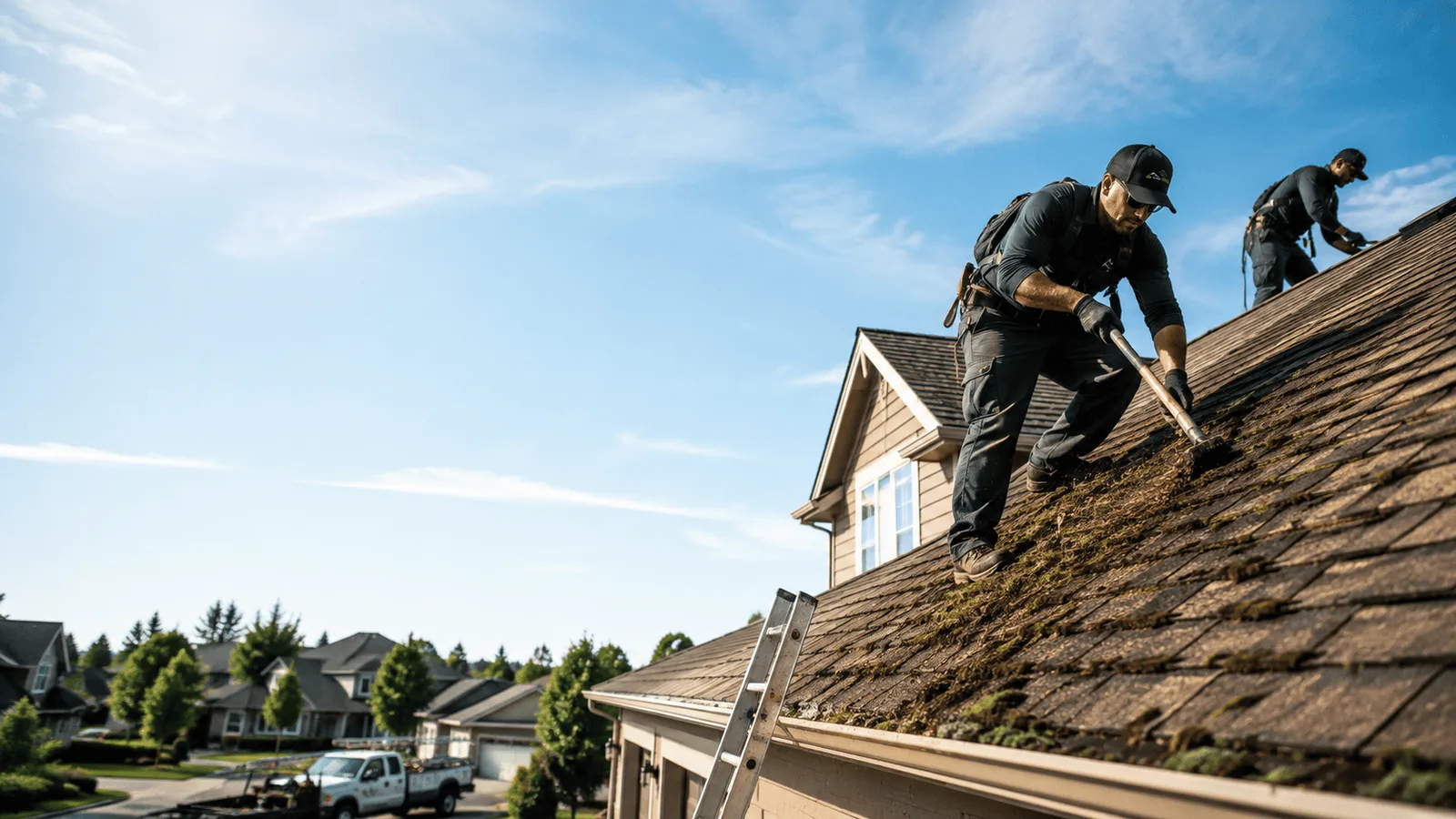 Roof Moss Removal in Stockton, IL near me